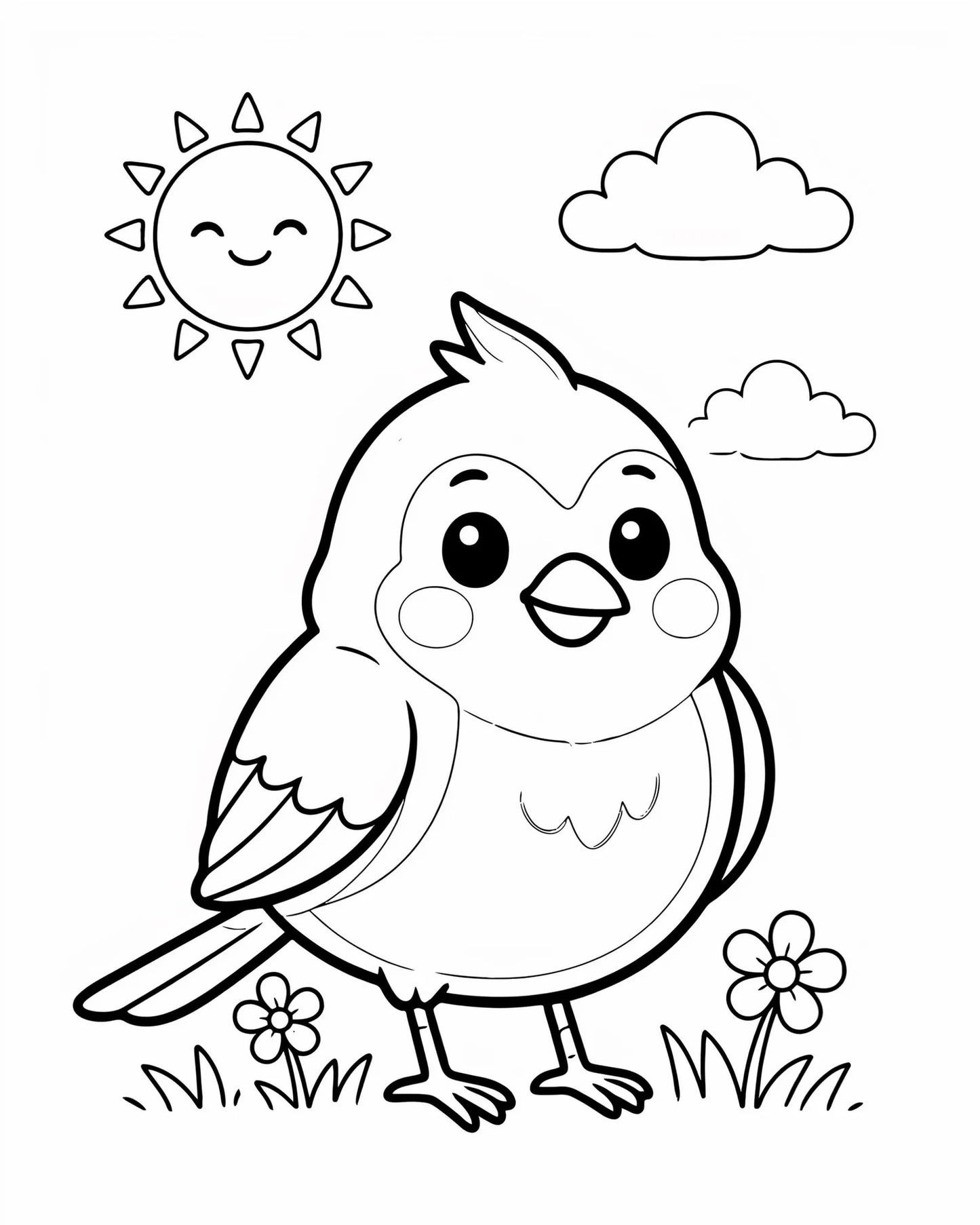 100 Bird Coloring Pages for Kids | Printable PDF Activity Book | Summer Fun Learning