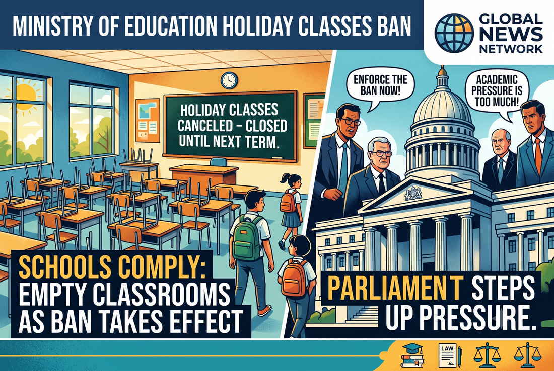 Ministry of Education Holiday Classes Ban: Schools Comply as Parliament Steps Up Pressure