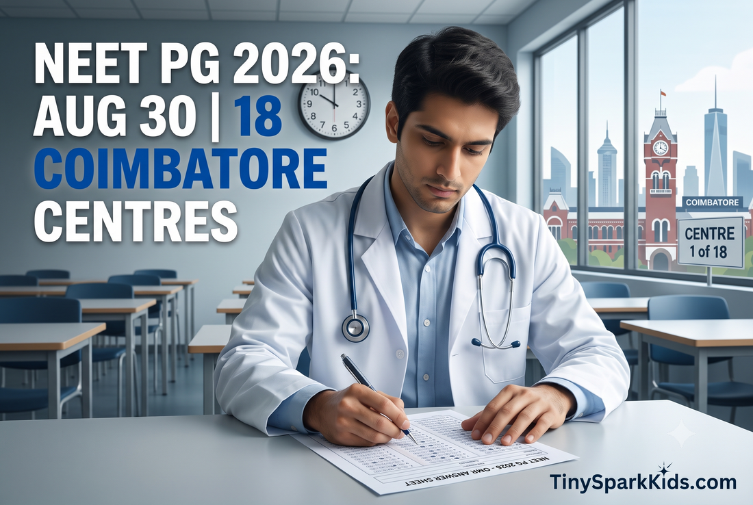 NEET PG Exam Time 2026: Exam on August 30 at 18 Centres in Coimbatore