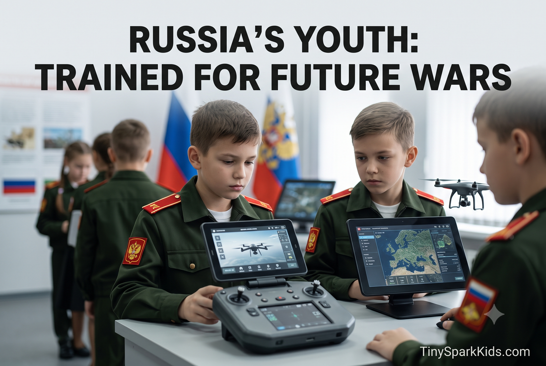 Russia Expands Military Training in Schools, Teaching Children Skills for Future Warfare