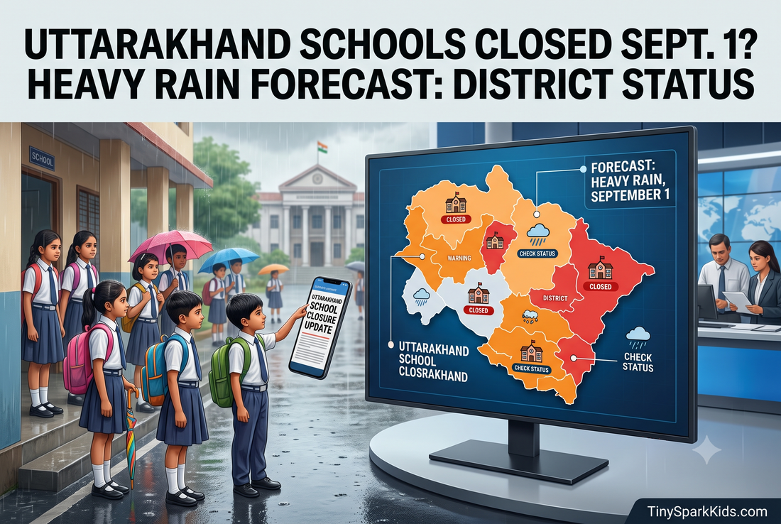 Uttarakhand School Holiday Tomorrow: Are Schools Closed on September 1? Check District-Wise Status Amid Heavy Rain