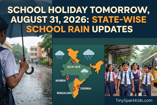 School Holiday Tomorrow, August 31, 2026: State Wise School Rain Updates for Delhi-NCR, Mumbai, Chennai, Bengaluru and Other States