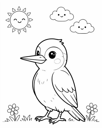 100 Bird Coloring Pages for Kids | Printable PDF Activity Book | Summer Fun Learning