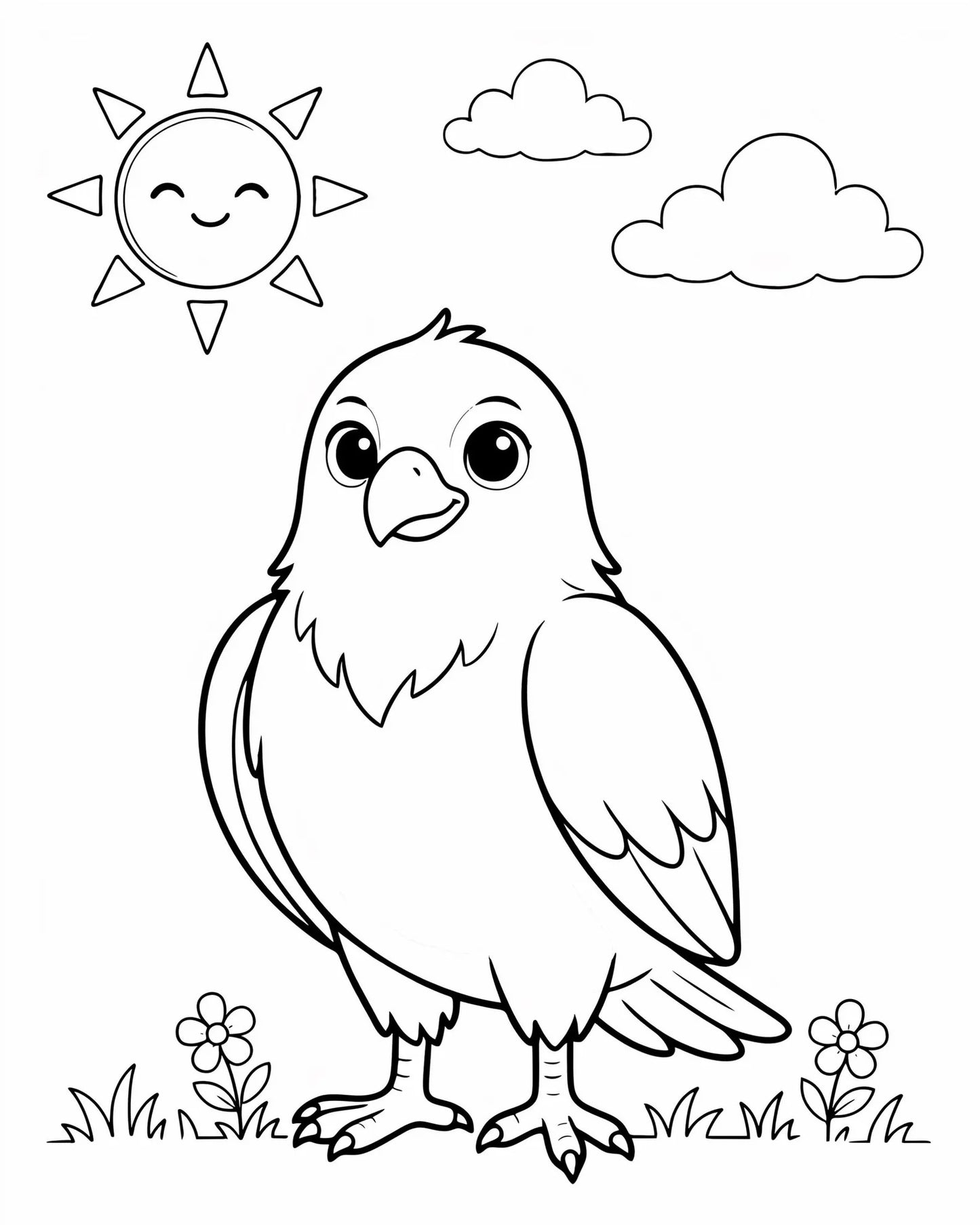 100 Bird Coloring Pages for Kids | Printable PDF Activity Book | Summer Fun Learning