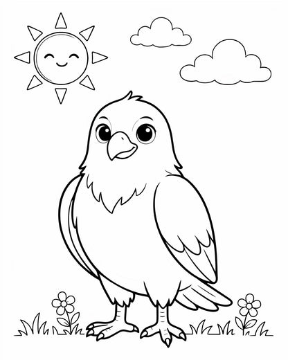 100 Bird Coloring Pages for Kids | Printable PDF Activity Book | Summer Fun Learning
