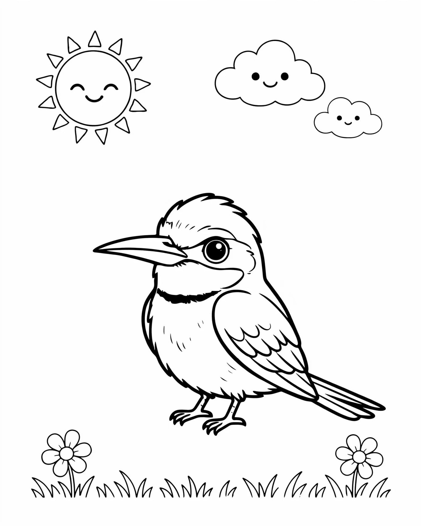 100 Bird Coloring Pages for Kids | Printable PDF Activity Book | Summer Fun Learning