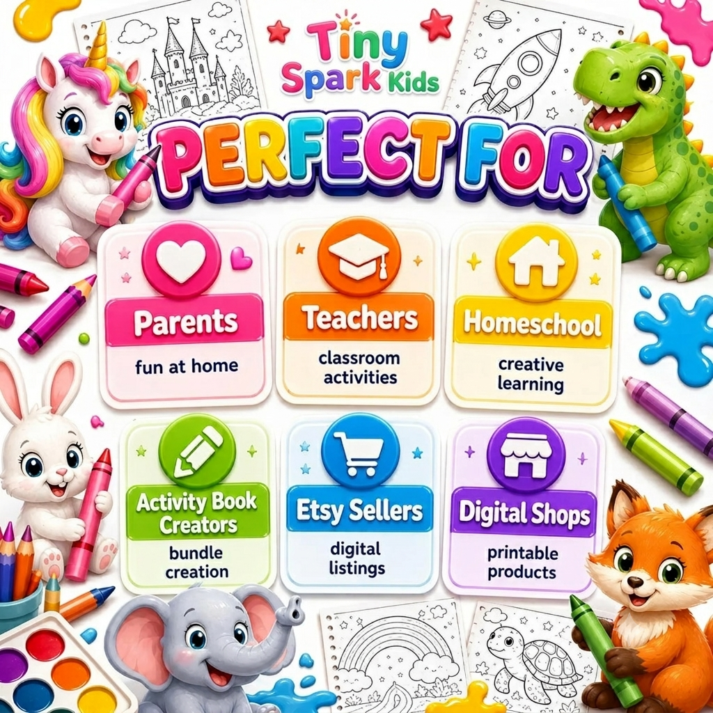 100,000+ Coloring Pages Bundle | 100+ Printable Coloring Books for Kids & Adults