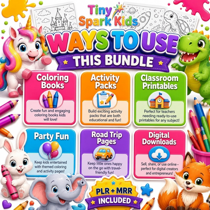 100,000+ Coloring Pages Bundle | 100+ Printable Coloring Books for Kids & Adults