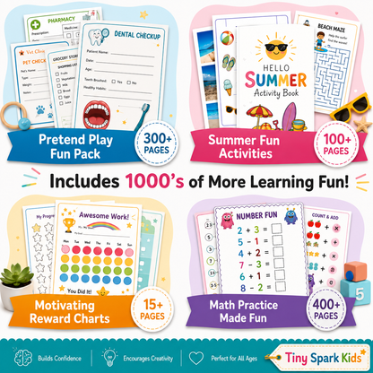 15,000+ Kids Activity Pages Bundle | Preschool Worksheets, Kindergarten Printables, Homeschool Activities