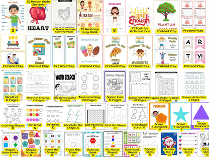 15,000+ Preschool Worksheets Mega Bundle | Printable Learning