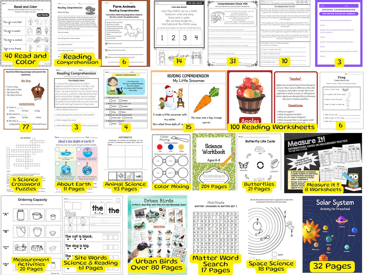 15,000+ Preschool Worksheets Mega Bundle | Printable Learning