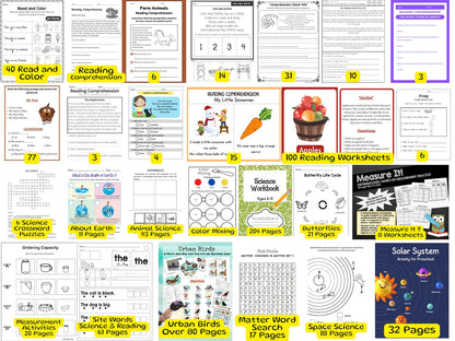 15,000+ Preschool Worksheets Mega Bundle | Printable Learning