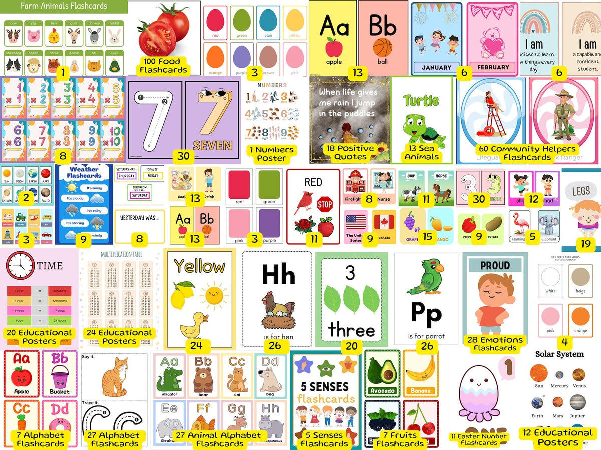 15,000+ Preschool Worksheets Mega Bundle | Printable Learning