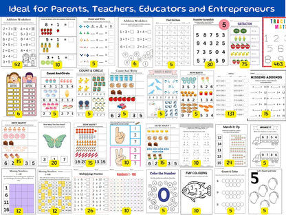 15,000+ Preschool Worksheets Mega Bundle | Printable Learning