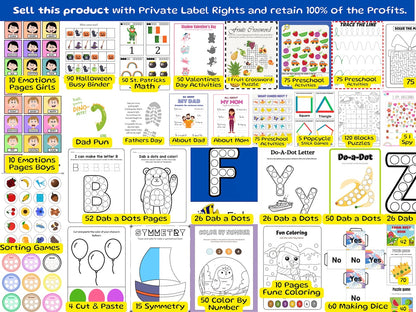 15,000+ Preschool Worksheets Mega Bundle | Printable Learning
