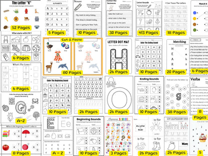 15,000+ Preschool Worksheets Mega Bundle | Printable Learning