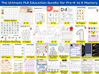 15,000+ Preschool Worksheets Mega Bundle | Printable Learning