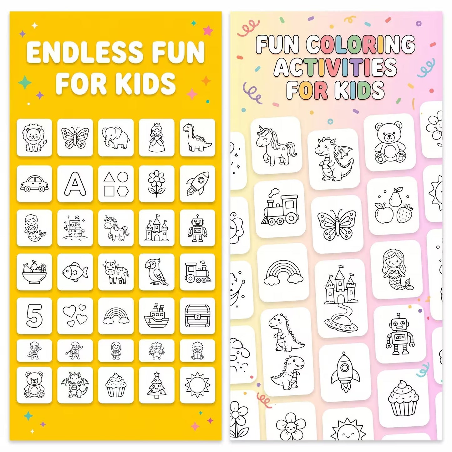 200,000+ Kids Learning Bundle | Coloring Pages & Worksheets PLR MRR