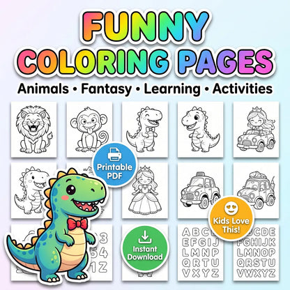 200,000+ Kids Learning Bundle | Coloring Pages & Worksheets PLR MRR