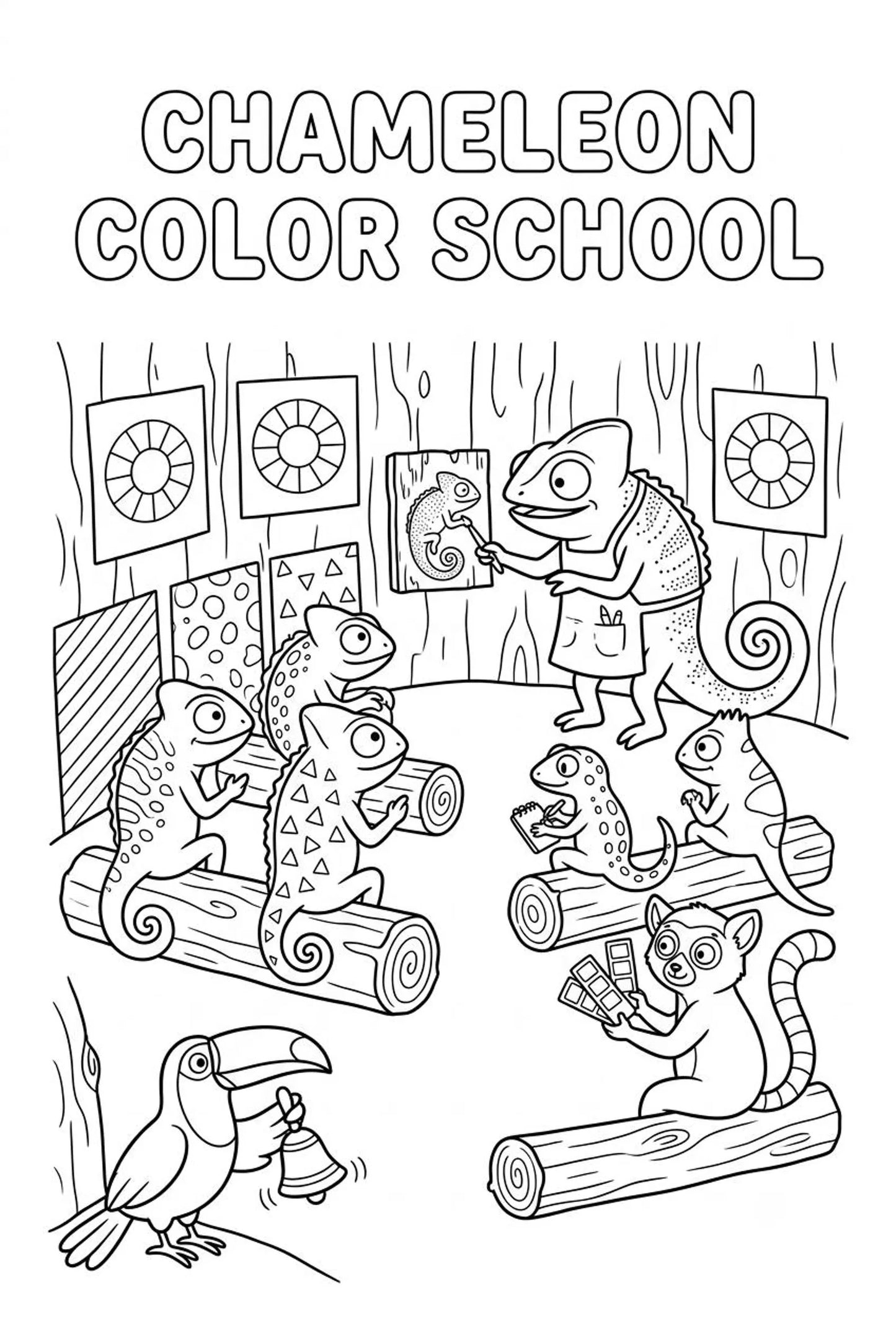 30 Jungle Animals Coloring Pages Bundle for Kids | Bugs & Birds Printable PDF Activity Book
