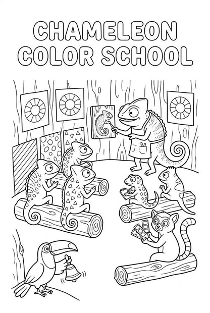 30 Jungle Animals Coloring Pages Bundle for Kids | Bugs & Birds Printable PDF Activity Book