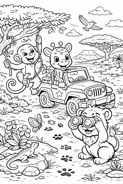 39 Animal Coloring Pages for Kids | Printable PDF Coloring Book | Preschool Learning Activity