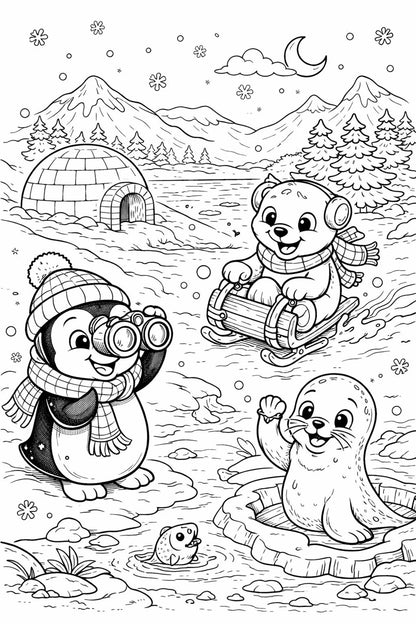 39 Animal Coloring Pages for Kids | Printable PDF Coloring Book | Preschool Learning Activity