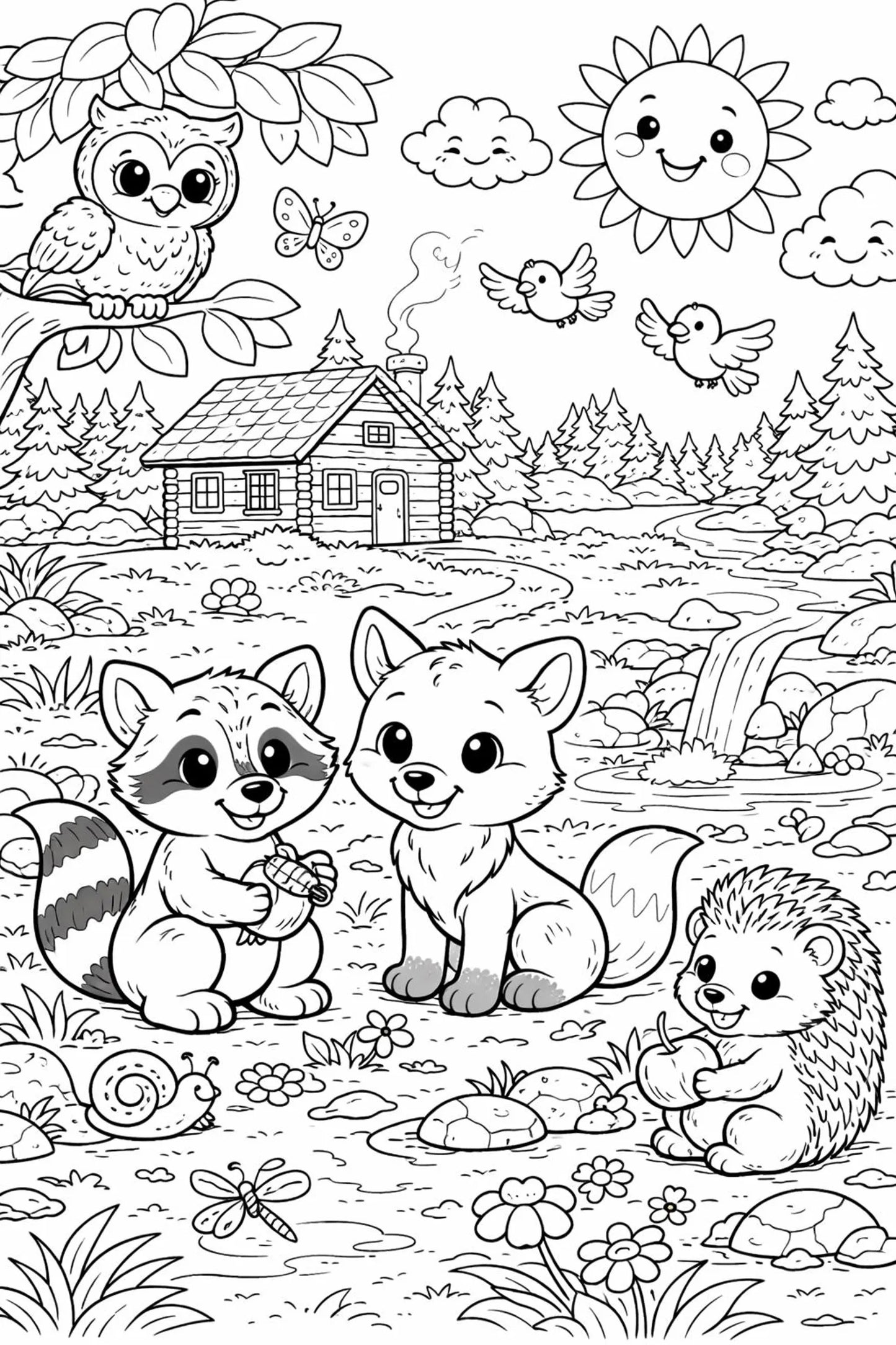 39 Animal Coloring Pages for Kids | Printable PDF Coloring Book | Preschool Learning Activity