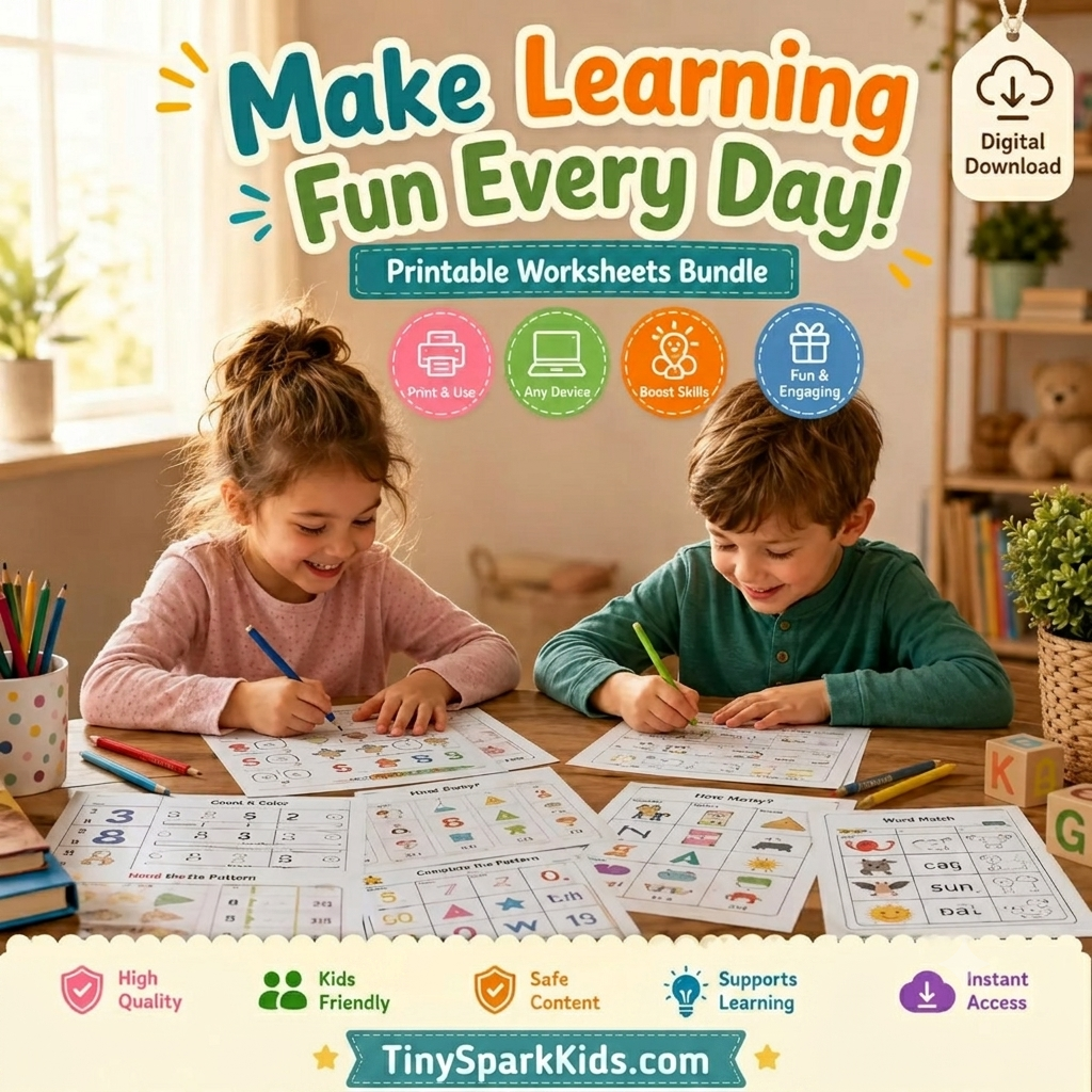 500,000+ Kids Educational Printables Bundle | Printable Worksheets, Coloring Pages, Busy Books