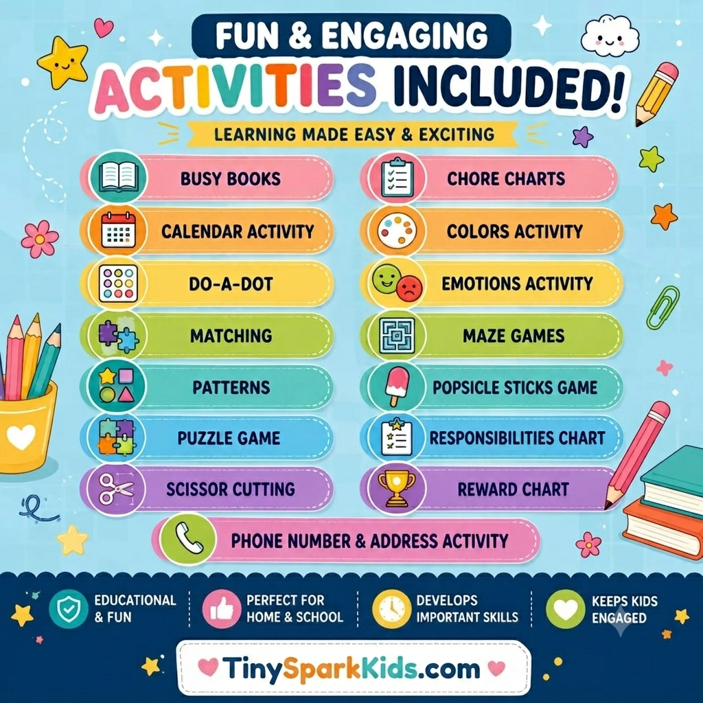 500,000+ Kids Educational Printables Bundle | Printable Worksheets, Coloring Pages, Busy Books