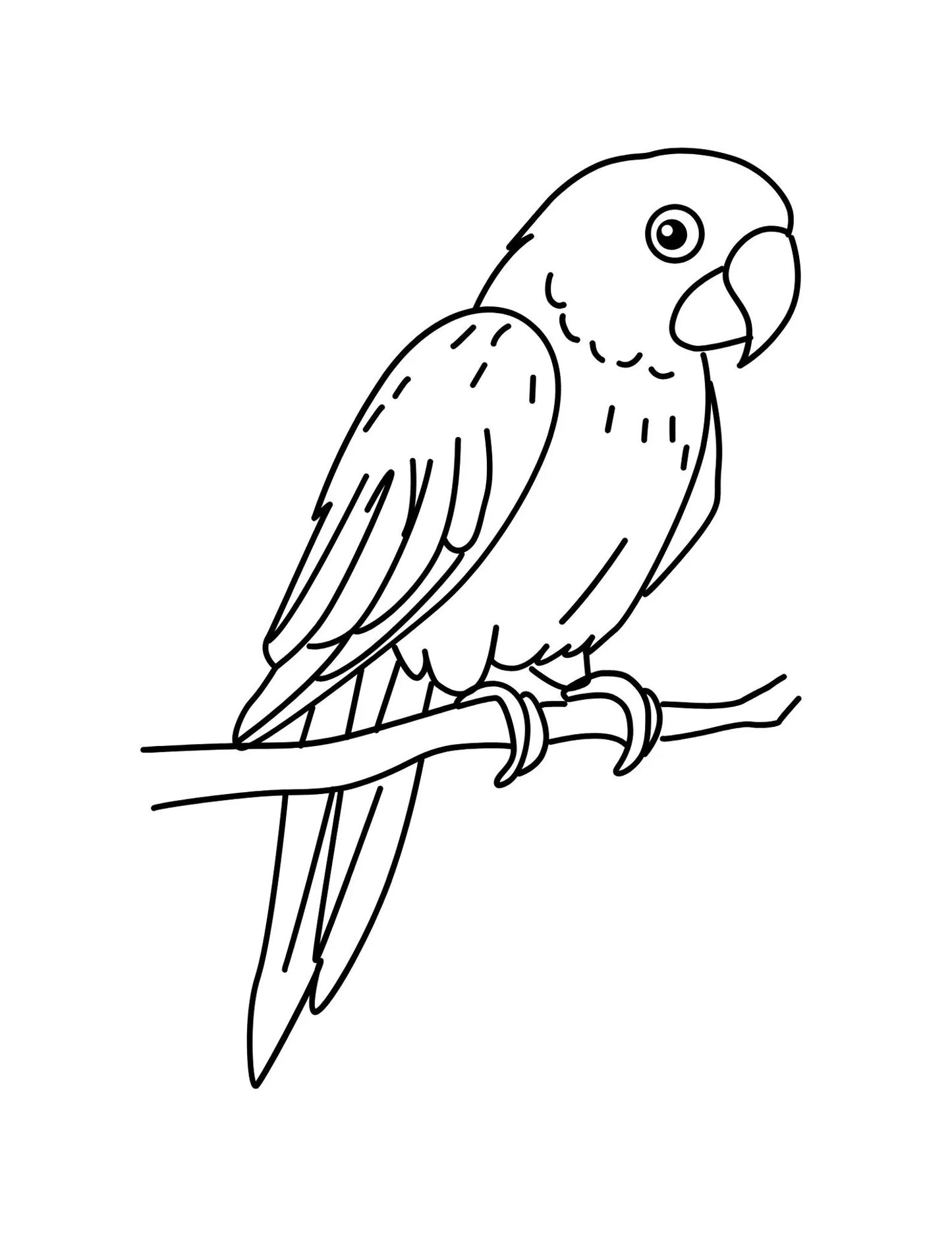 50 Bird Coloring Pages for Kids | Printable Bird Coloring Book | Learning Worksheets