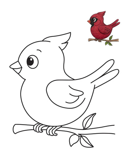 50 Bird Coloring Pages for Kids | Printable Bird Coloring Book | Learning Worksheets