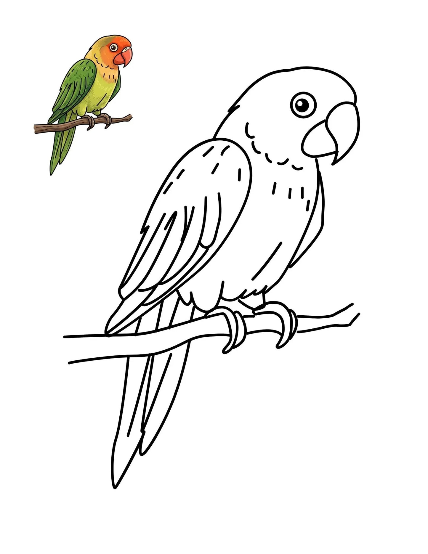 50 Bird Coloring Pages for Kids | Printable Bird Coloring Book | Learning Worksheets