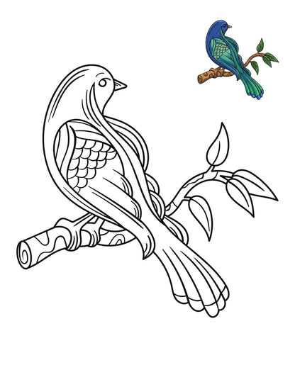 50 Bird Coloring Pages for Kids | Printable Bird Coloring Book | Learning Worksheets