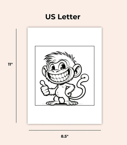 50 Funny Animal Coloring Pages for Kids & Adults | Cute Printable PDF Coloring Book | Fun Activity Sheets