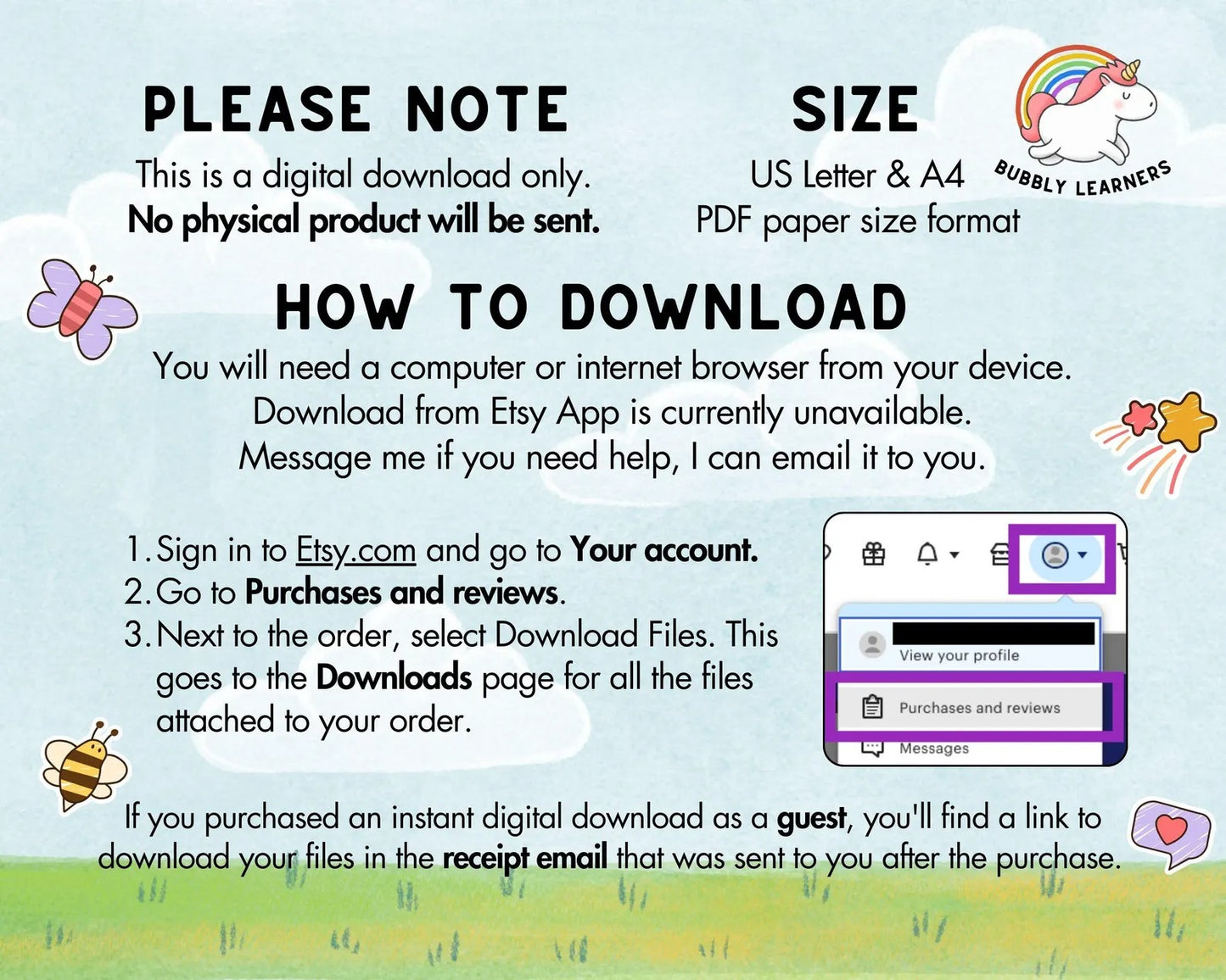 Printable Matching Worksheets – 50 Preschool & Kindergarten Match the Picture Activities | Busy Book Printable | Digital Products