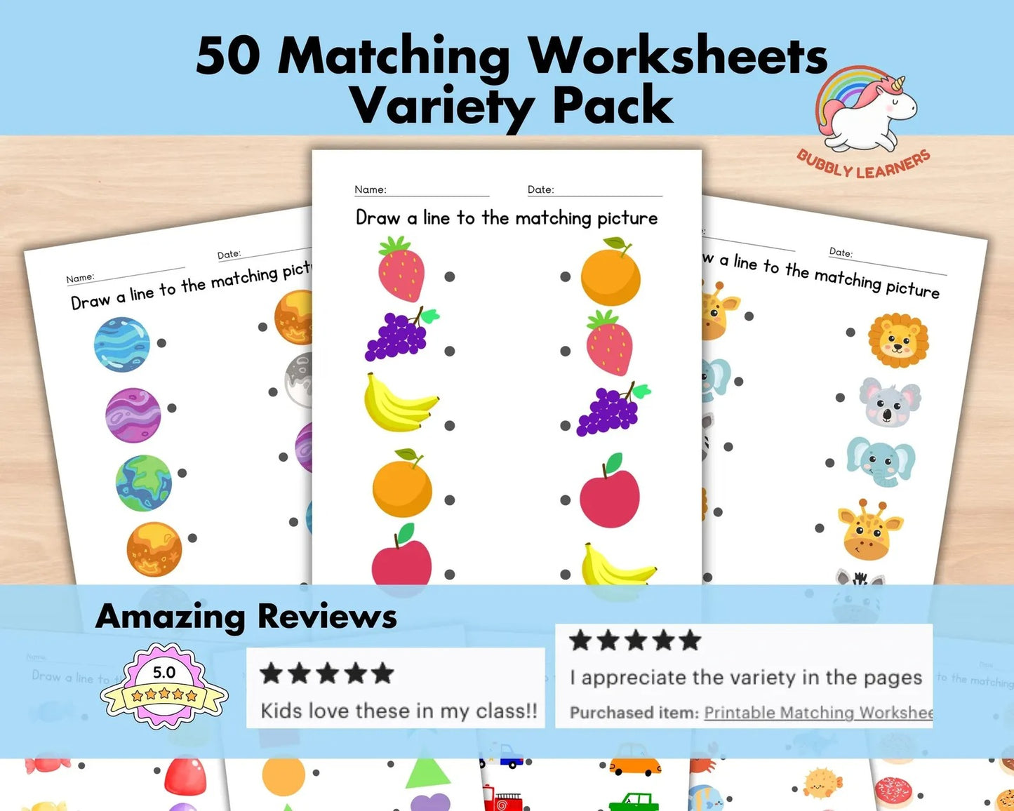 500,000+ Kids Educational Printables Bundle | Printable Worksheets, Coloring Pages, Busy Books