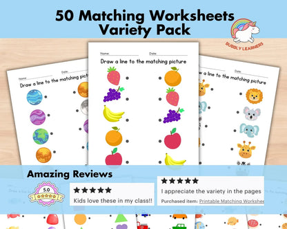 500,000+ Kids Educational Printables Bundle | Printable Worksheets, Coloring Pages, Busy Books