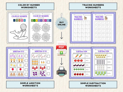 850+ Preschool Worksheets Bundle | Printable Learning Activities for Toddlers & Kindergarten