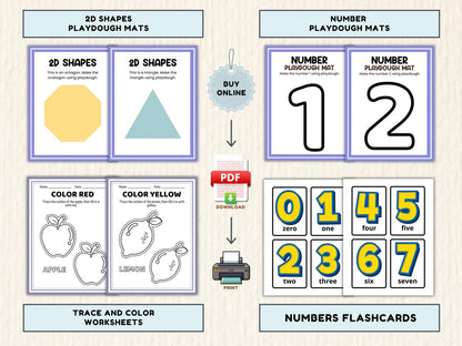 850+ Preschool Worksheets Bundle | Printable Learning Activities for Toddlers & Kindergarten