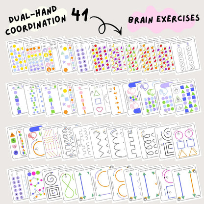 90 Brain & Finger Gym Worksheets for Kids (Printable PDF)
