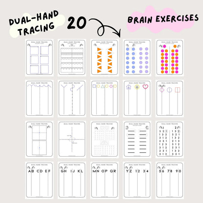 90 Brain & Finger Gym Worksheets for Kids (Printable PDF)