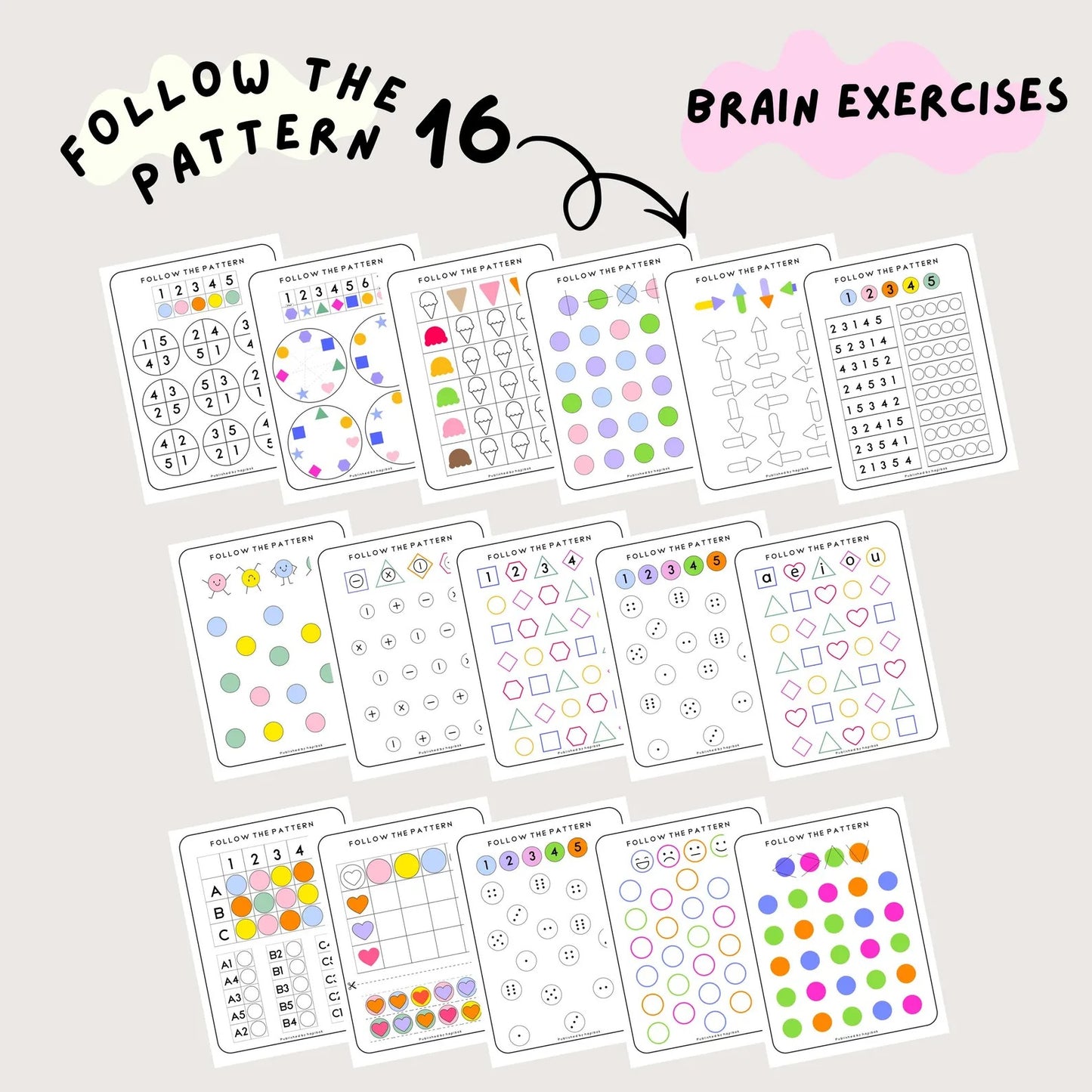 90 Brain & Finger Gym Worksheets for Kids (Printable PDF)