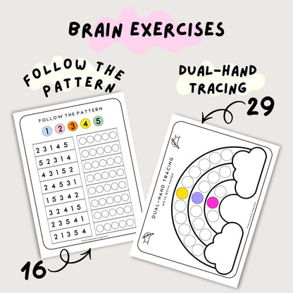 90 Brain & Finger Gym Worksheets for Kids (Printable PDF)