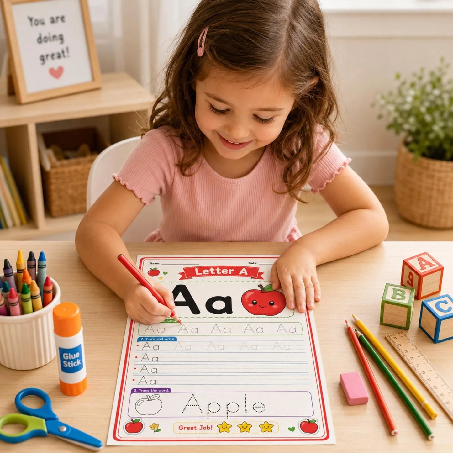 A-Z Alphabet Tracing Worksheets | Preschool ABC Handwriting Printable PDF