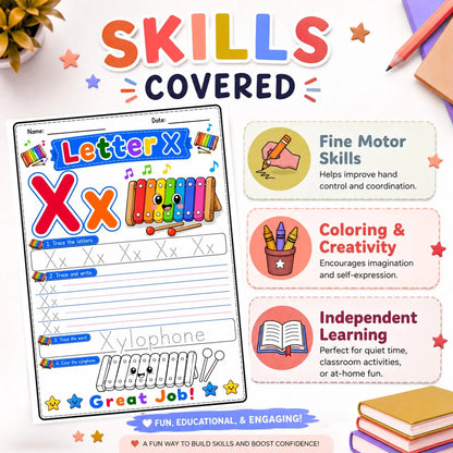 A-Z Alphabet Tracing Worksheets | Preschool ABC Handwriting Printable PDF