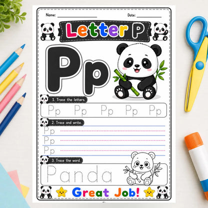 A-Z Alphabet Tracing Worksheets | Preschool ABC Handwriting Printable PDF