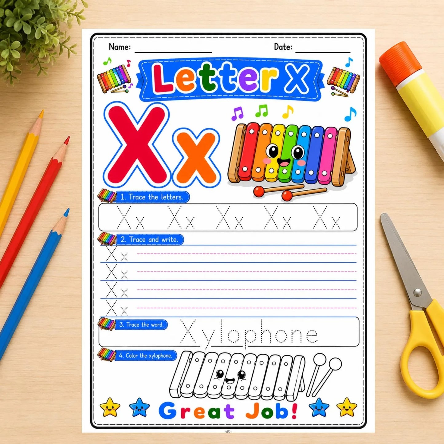 A-Z Alphabet Tracing Worksheets | Preschool ABC Handwriting Printable PDF