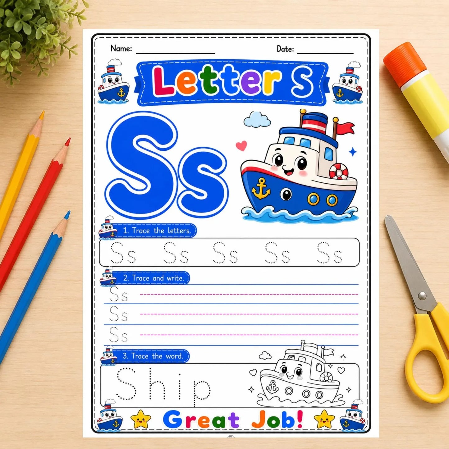 A-Z Alphabet Tracing Worksheets | Preschool ABC Handwriting Printable PDF