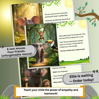 Kids Story Book PDF – A Friend Like Ellie | Children's Kindness Adventure Digital Download